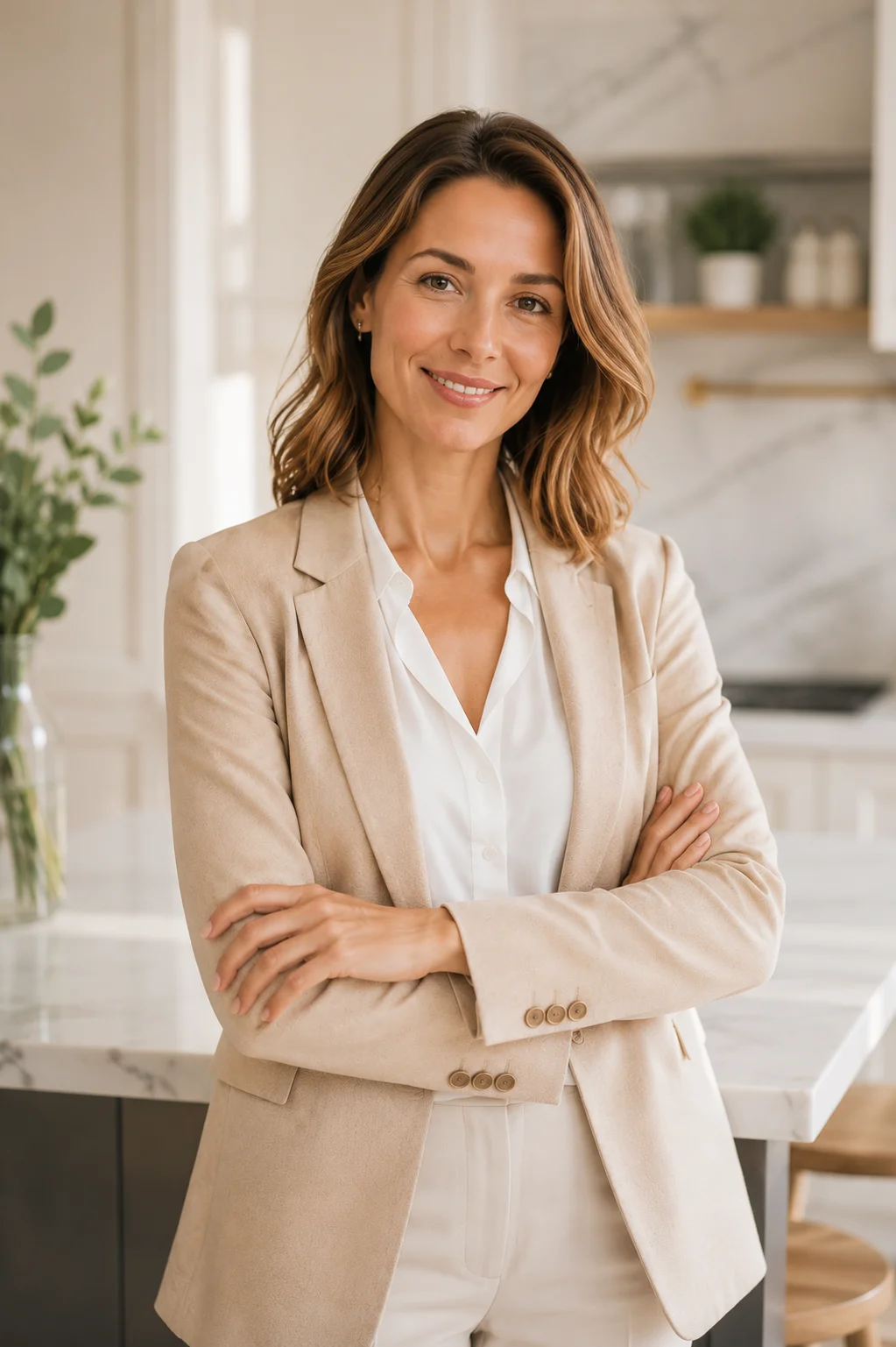 Portrait de Claire Moreau, fondatrice de Maison Sur Mesure